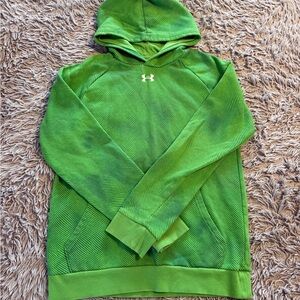 Under Armour Bright Green Hooded Athletic Pullover